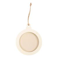 Creativ Company Houten Ronde Lijst Hanger 8cm, 24st.