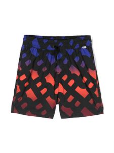 BOSS Kidswear logo-print swim shorts - Bleu