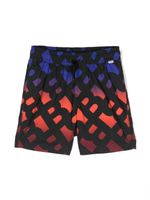 BOSS Kidswear logo-print swim shorts - Bleu - thumbnail