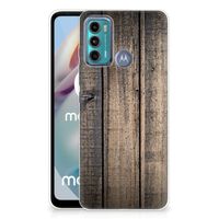 Motorola Moto G60 Bumper Hoesje Steigerhout - thumbnail