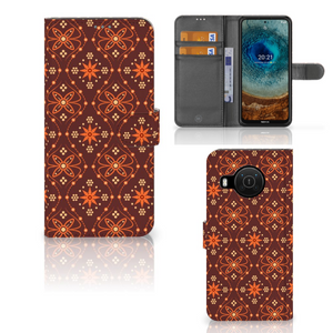 Nokia X10 | Nokia X20 Telefoon Hoesje Batik Brown