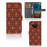 Nokia X10 | Nokia X20 Telefoon Hoesje Batik Brown - thumbnail