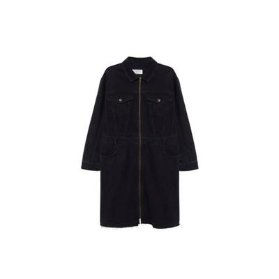 Violeta by Mango spijkerjurk antraciet