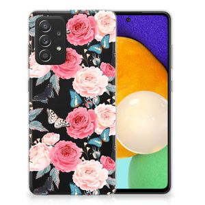 Samsung Galaxy A52 (5G/4G) TPU Case Butterfly Roses