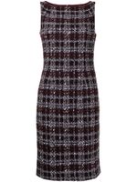 Paule Ka robe mi-longue en tweed - Violet