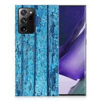 Samsung Galaxy Note20 Ultra Bumper Hoesje Wood Blue