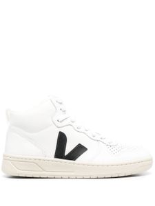 VEJA baskets montantes V-10 en cuir - Blanc