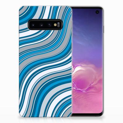 Samsung Galaxy S10 TPU bumper Waves Blue Samsung Galaxy S10 TPU bumper Waves Blue