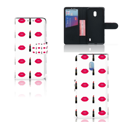 Nokia 2.2 Telefoon Hoesje Lipstick Kiss