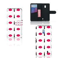 Nokia 2.2 Telefoon Hoesje Lipstick Kiss