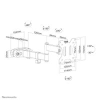 Neomounts FL40-450BL11 TV-paalsteun bevestiging - thumbnail