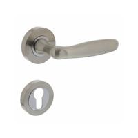 Intersteel Deurkruk Bjorn op rozet met profielcilinderrozetten - nikkel mat