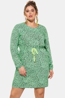 Ulla Popken Jurk, neon koord, lange mouwen - Grote Maten