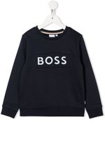 BOSS Kidswear sweat à logo imprimé - Bleu