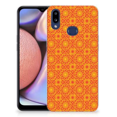 Samsung Galaxy A10s TPU bumper Batik Oranje Samsung Galaxy A10s TPU bumper Batik Oranje