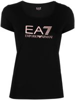 Ea7 Emporio Armani t-shirt en coton à logo imprimé - Noir