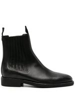 Golden Goose almond-toe leather boots - Noir