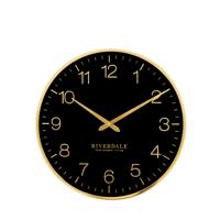 Wandklok Ritz zwart 40cm