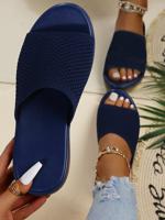 Summer Casual Plain Slide Sandals