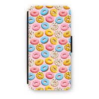 Pink donuts: iPhone 7 Flip Hoesje - thumbnail