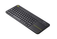 Logitech K400 Plus toetsenbord RF Draadloos AZERTY Frans Zwart - thumbnail