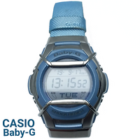 Horlogeband Casio 10069757 / MSG-133L-2AV Leder Blauw 20mm - thumbnail