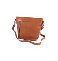 Handtas schoudertas DEXTER mini cognac