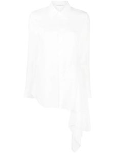 Yohji Yamamoto chemise à design asymétrique - Blanc