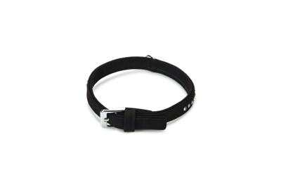 Beeztees Buffalo - Halsband Hond - Leer - Zwart - 30-36 cm