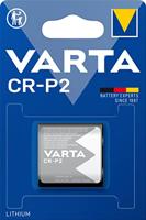 Varta 6204 batterijen Electronics CR P2 Photo Lithium batterij verpakt per stuk in originele blisterverpakking van 1 exemplaar, snelle en hoge energie-afgifte, zilver