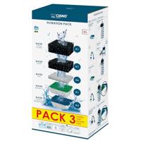 CIANO, Aquarium Verbruiksmaterialen – vervangingsfilterpatronen voor aquariumfilter – 3 maanden verpakking, maat XL – kristalhelder water voor vissen, zonder onzuiverheden en geur – effectieve