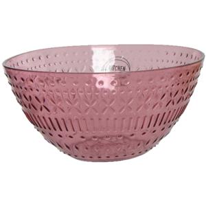 Schaaltje/kommetje - roze - kunststof - D14 x H7 cm - campingservies