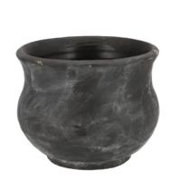 Bloempot/plantenpot - Gamla - antraciet - voor kamerplant - 19 x 19 x 15 cm