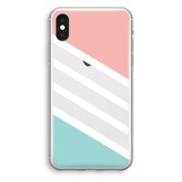 Strepen pastel: iPhone XS Transparant Hoesje - thumbnail