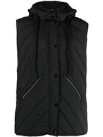 Bimba y Lola quilted hooded gilet - Noir