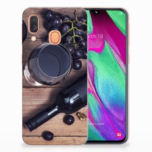 Samsung Galaxy A40 Siliconen Case Wijn