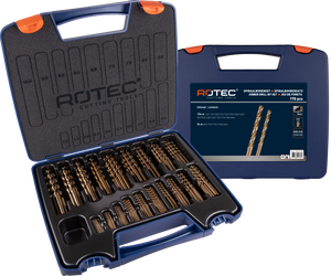 Rotec 170 dlg. Kunststof Cassette Spiraalboren Cobalt 1,0-10,0x0,5 mm - 900.0172K - 900.0172K