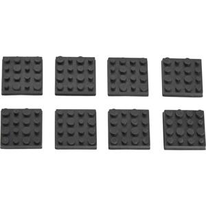 Renkforce RF-4491740 Verhuis- en Geluidsisolerende Hoes Zwart Rubber 1 cm 8 stuk(s)