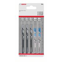 Bosch Accessories 2608667855 Decoupeerzaagbladenset Basic for Wood and Metal, 5-delig, universele schacht 5 stuk(s)