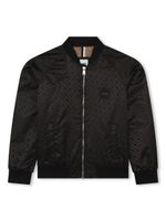 BOSS Kidswear veste bomber à motif monogrammé - Noir