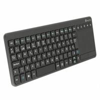 NGS TV Warrior Spanish language (QWERTY) - 2.4GHz Wireless Keyboard with touchpad, 12 multimedia keys and 5 SmartTV control keys. Compatible with Mac/Windows/Linux/Android/Tablet/TV. Plug&Play