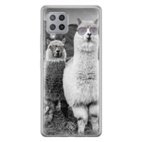 Samsung Galaxy A42 siliconen telefoonhoesje - Llama hipster