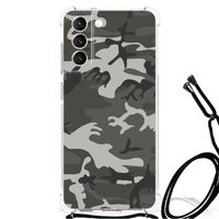 Samsung Galaxy S21 FE Doorzichtige Silicone Hoesje Army Light