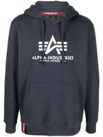 Alpha Industries hoodie à lien de resserrage - Bleu - thumbnail