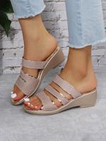 Pu Casual Summer Slide Sandals - thumbnail