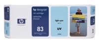 83 UV - 680 ml - lichtcyaan - origineel - DesignJet - inktcartridge - voor DesignJet 5000, 5000ps, 5000ps uv, 5000uv, 5500, 5500 uv, 5500ps, 5500ps uv