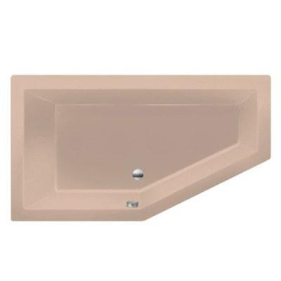 Ligbad Inbouw Xenz Society 160 Vijfhoek Rechts 90x160x50cm Acryl Bahama Beige Hoogglans met Poten