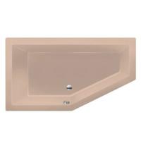 Ligbad Inbouw Xenz Society 160 Vijfhoek Rechts 90x160x50cm Acryl Bahama Beige Hoogglans met Poten