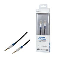 LogiLink BASC15 Jackplug Audio Aansluitkabel 1.50 m Donkerblauw (mat) - thumbnail