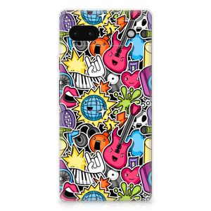 Google Pixel 6A Silicone Back Cover Punk Rock